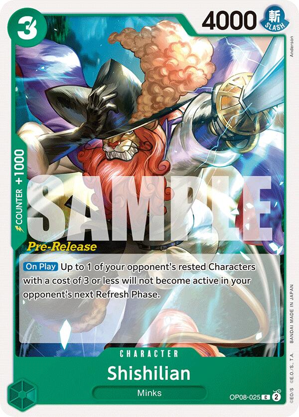 Shishilian [Two Legends Pre-Release Cards] Bandai