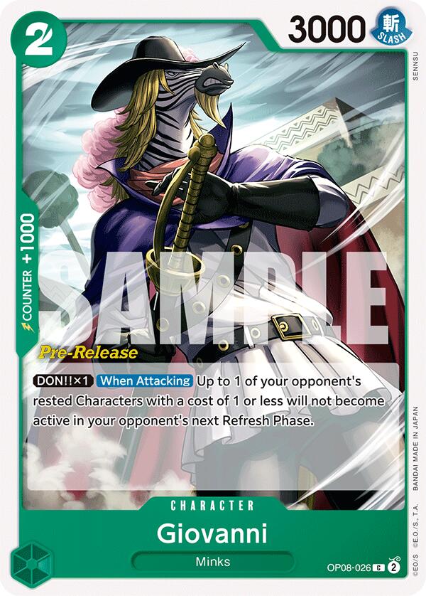 Giovanni [Two Legends Pre-Release Cards] Bandai
