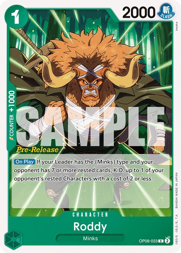 Roddy [Two Legends Pre-Release Cards] Bandai