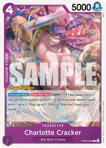 Charlotte Cracker [Two Legends Pre-Release Cards] Bandai