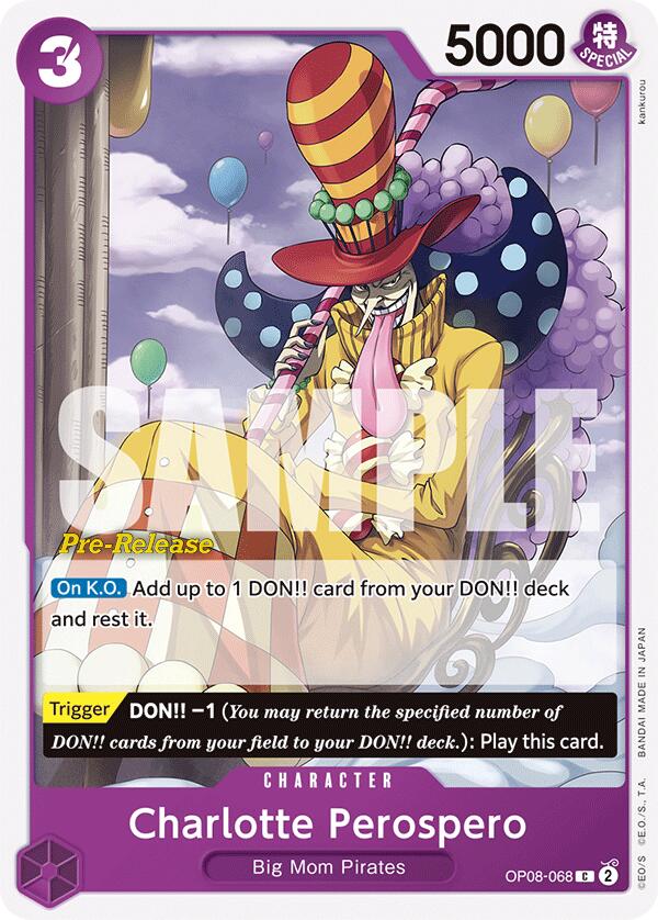 Charlotte Perospero [Two Legends Pre-Release Cards] Bandai