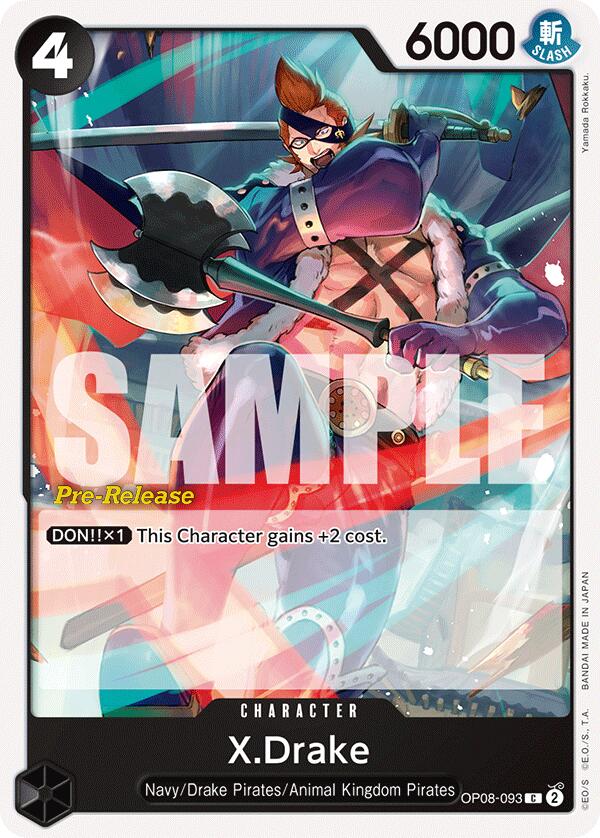 X.Drake [Two Legends Pre-Release Cards] Bandai