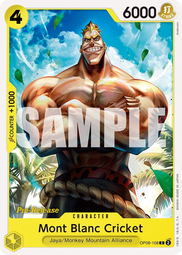 Mont Blanc Cricket [Two Legends Pre-Release Cards] Bandai