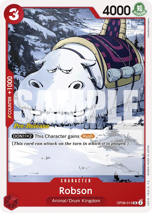 Robson [Two Legends Pre-Release Cards] Bandai