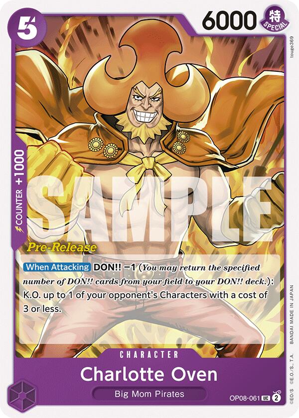 Charlotte Oven [Two Legends Pre-Release Cards] Bandai