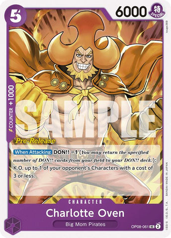 Charlotte Oven [Two Legends Pre-Release Cards] Bandai