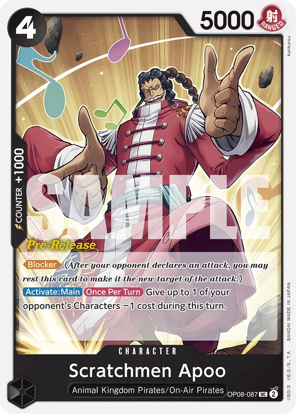Scratchmen Apoo [Two Legends Pre-Release Cards] Bandai