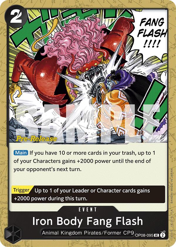 Iron Body Fang Flash [Two Legends Pre-Release Cards] Bandai