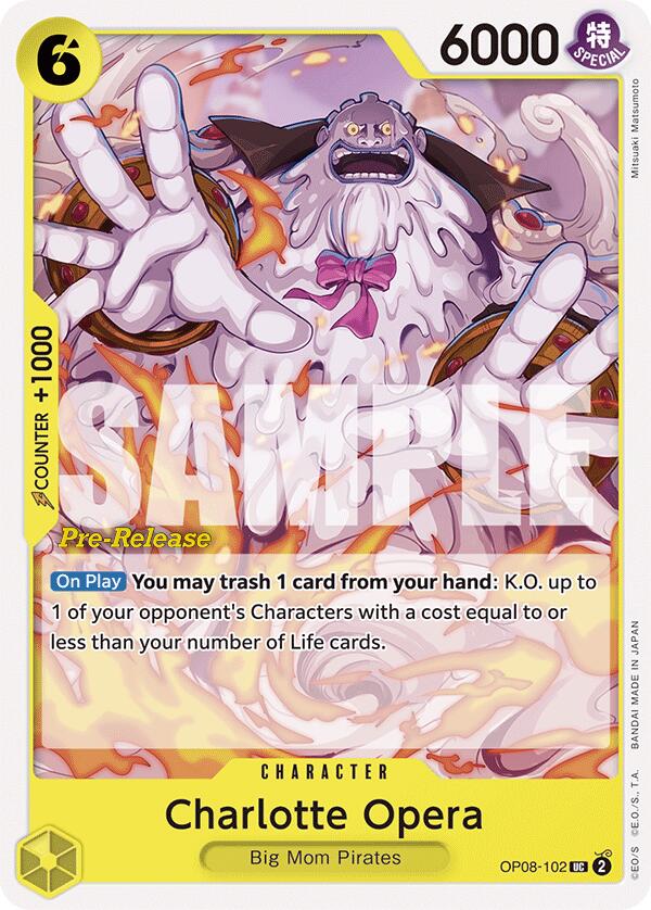 Charlotte Opera [Two Legends Pre-Release Cards] Bandai