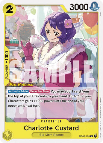 Charlotte Custard [Two Legends Pre-Release Cards] Bandai