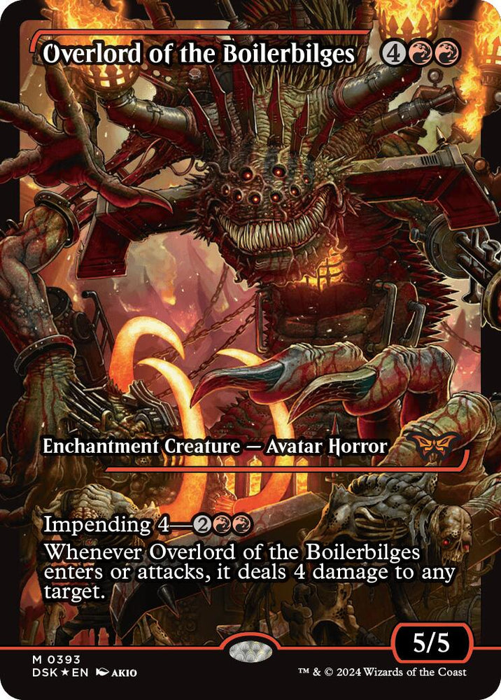 Overlord of the Boilerbilges (Japan Showcase) [Duskmourn: House of Horror] Magic: The Gathering