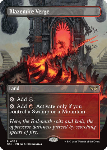 Blazemire Verge (Borderless) [Duskmourn: House of Horror] Magic: The Gathering