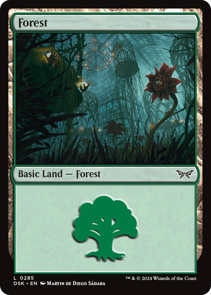 Forest (0285) [Duskmourn: House of Horror] Magic: The Gathering