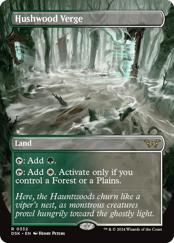 Hushwood Verge (Borderless) [Duskmourn: House of Horror] Magic: The Gathering