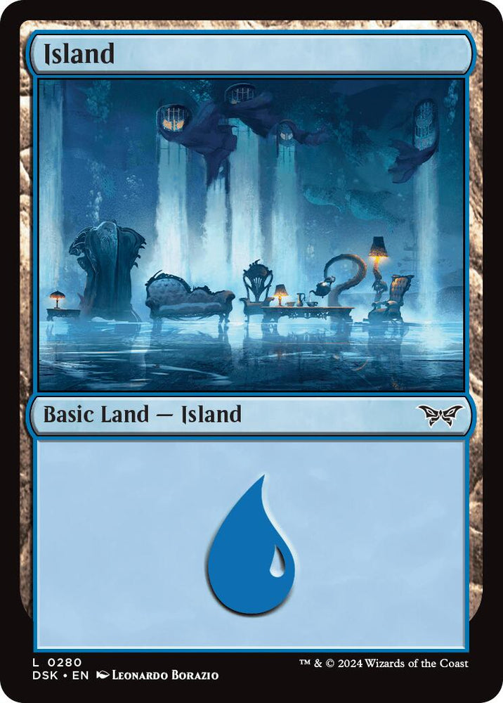 Island (0280) [Duskmourn: House of Horror] Magic: The Gathering