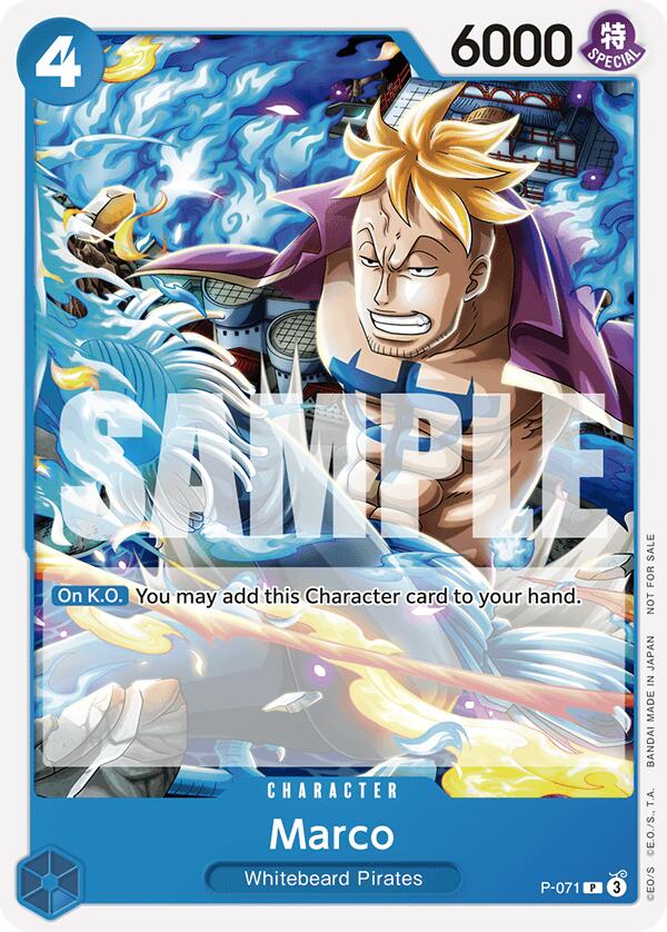 Marco [One Piece Promotion Cards] Bandai