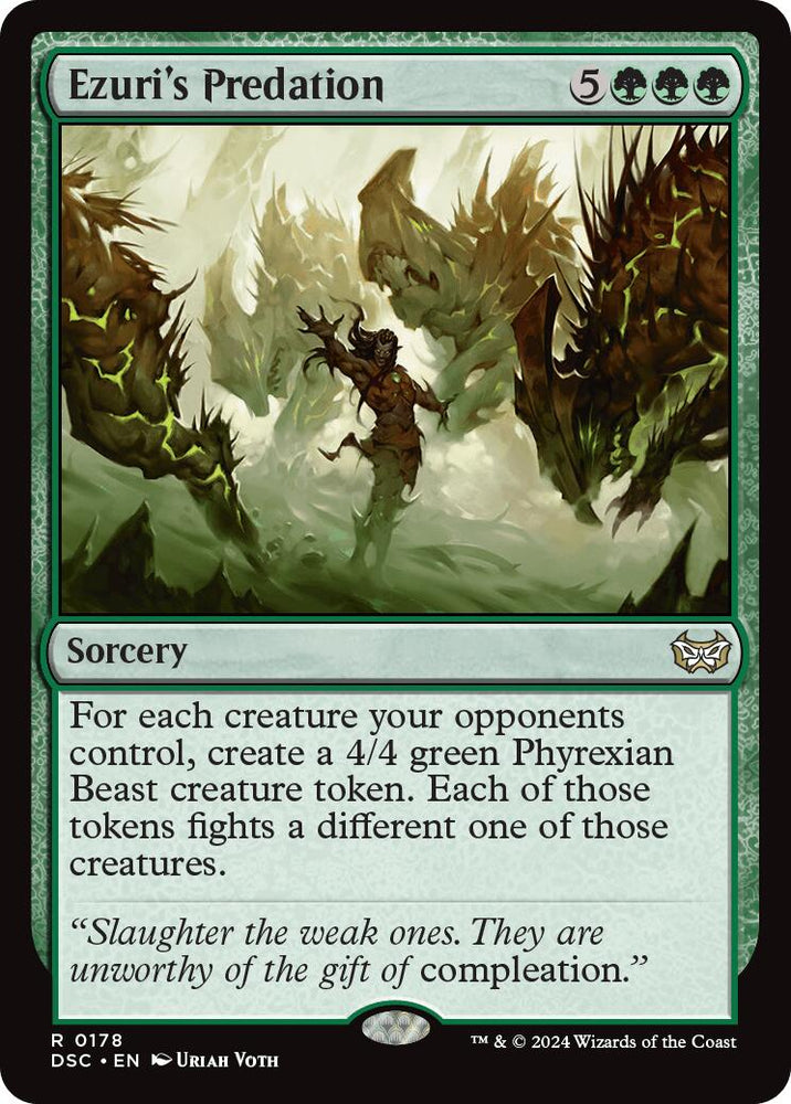 Ezuri's Predation [Duskmourn: House of Horror Commander] Magic: The Gathering