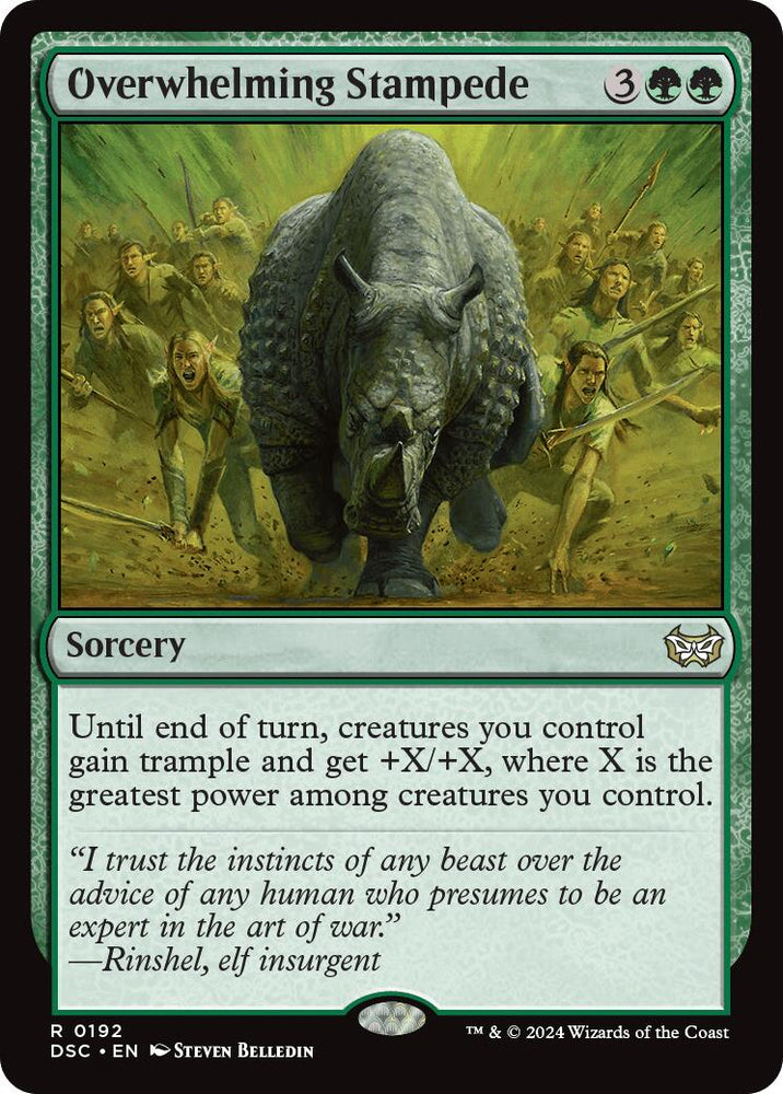 Overwhelming Stampede [Duskmourn: House of Horror Commander] Magic: The Gathering