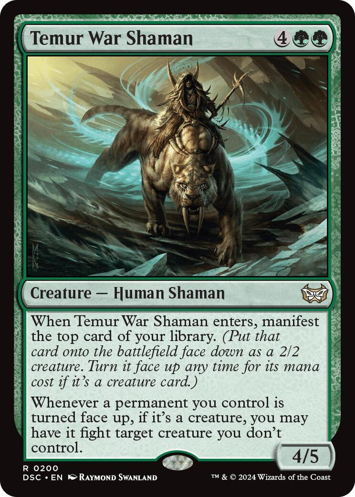 Temur War Shaman [Duskmourn: House of Horror Commander] Magic: The Gathering