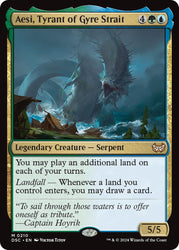 Aesi, Tyrant of Gyre Strait [Duskmourn: House of Horror Commander] Magic: The Gathering