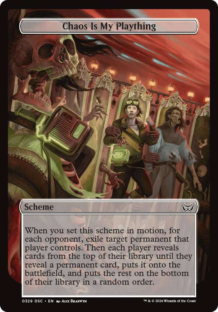 Chaos is My Plaything (Full Art) [Duskmourn: Archenemy] Magic: The Gathering