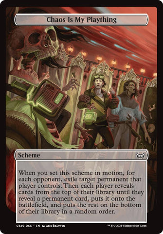 Chaos is My Plaything (Full Art) [Duskmourn: Archenemy] Magic: The Gathering