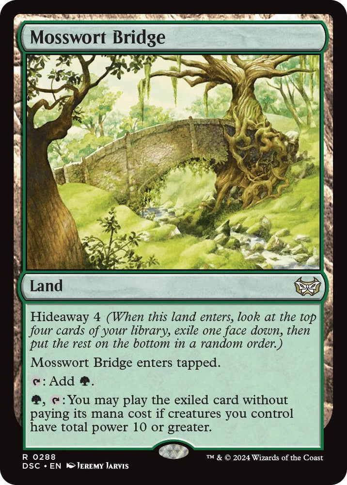 Mosswort Bridge [Duskmourn: House of Horror Commander] Magic: The Gathering