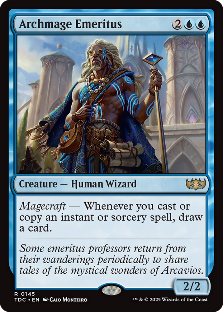 Archmage Emeritus [Tarkir: Dragonstorm Commander] Magic: The Gathering