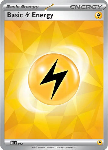 Basic Lightning Energy (012)(Holo) [Scarlet & Violet: Stellar Crown] Pokémon