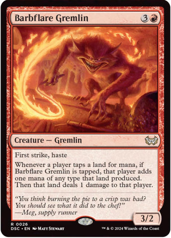 Barbflare Germlin [Duskmourn: House of Horror Commander] Magic: The Gathering