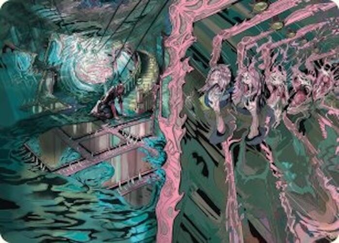 Mirror Room // Fractured Realm Art Card [Duskmourn: House of Horror Art Series] Magic: The Gathering
