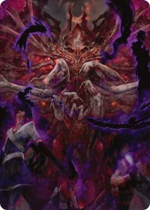 Damnation Art Card [Duskmourn: House of Horror Art Series] Magic: The Gathering