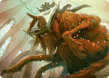 Bedhead Beastie Art Card [Duskmourn: House of Horror Art Series] Magic: The Gathering