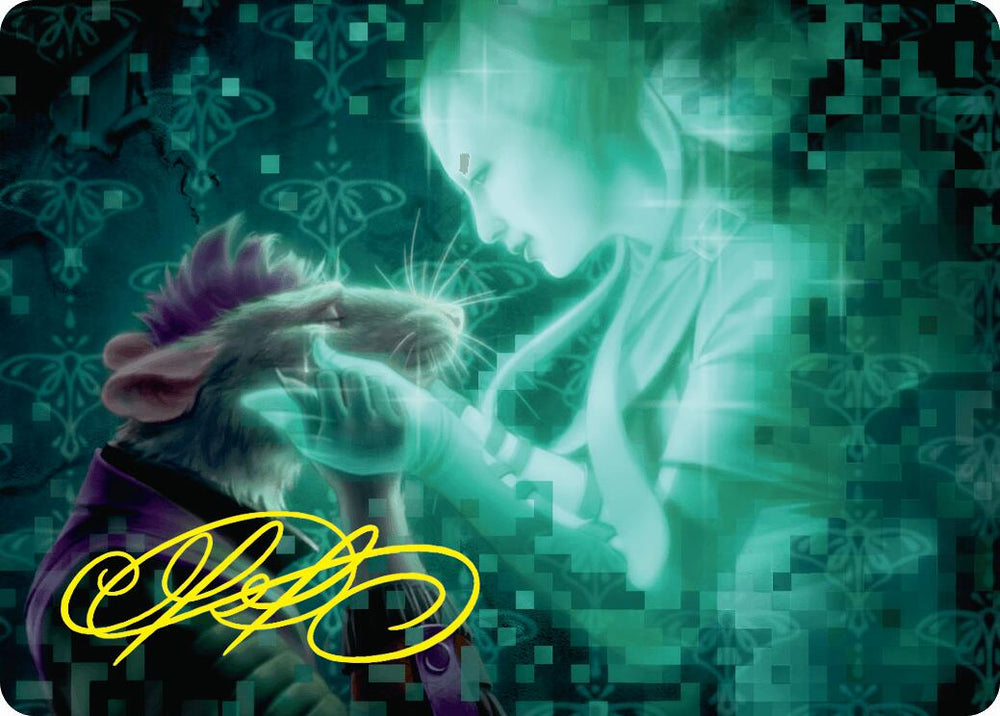 Cathartic Parting Art Card (Gold-Stamped Signature) [Duskmourn: House of Horror Art Series] Magic: The Gathering