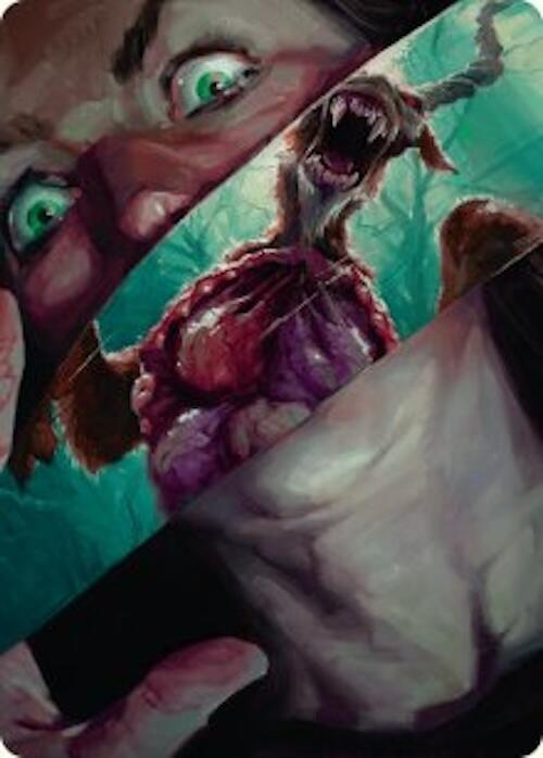 Hauntwoods Shrieker Art Card [Duskmourn: House of Horror Art Series] Magic: The Gathering