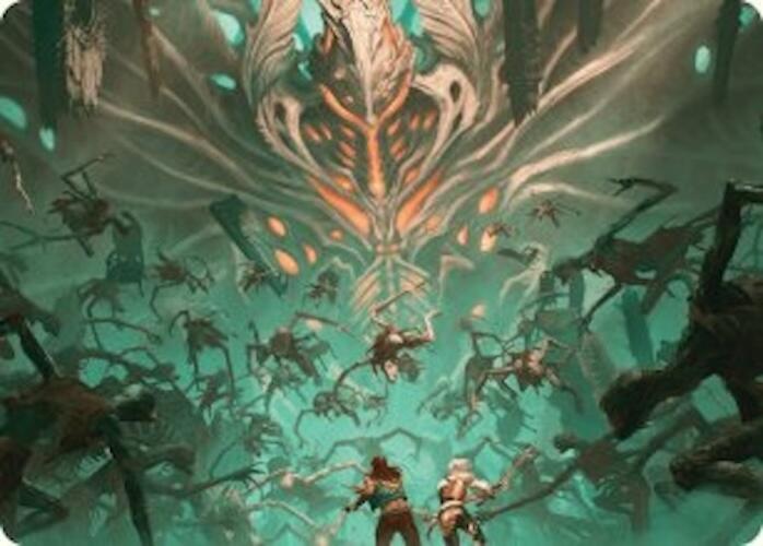 Valgavoth's Onslaught Art Card [Duskmourn: House of Horror Art Series] Magic: The Gathering