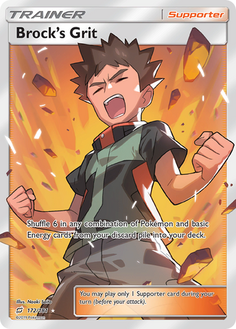 Brock's Grit (172/181) [Sun & Moon: Team Up] Pokémon