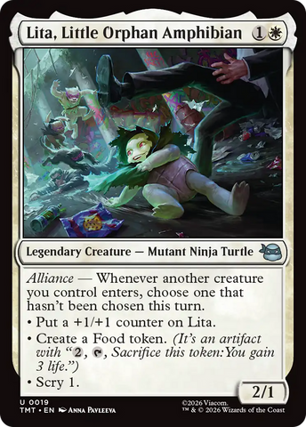 Lita, Little Orphan Amphibian [Teenage Mutant Ninja Turtles] Magic: The Gathering