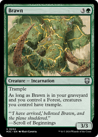 Brawn (Ripple Foil) [Modern Horizons 3 Commander] Magic: The Gathering