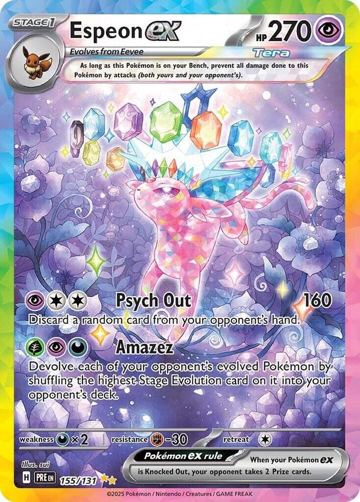 Espeon ex (155/131) [Scarlet & Violet: Prismatic Evolutions] Pokémon