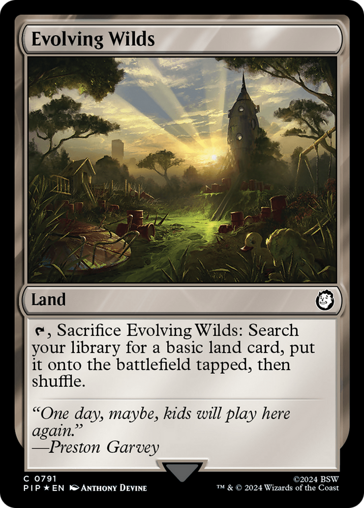 Evolving Wilds (Surge Foil) [Fallout] Magic: The Gathering