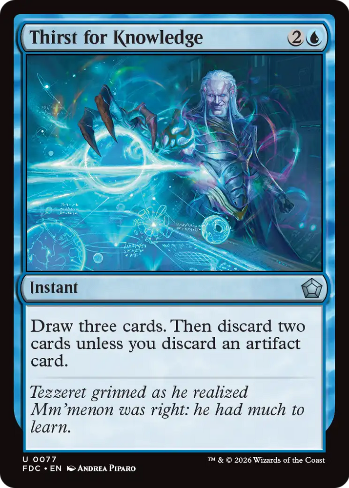 Thirst for Knowledge [Foundations Commander] Magic: The Gathering