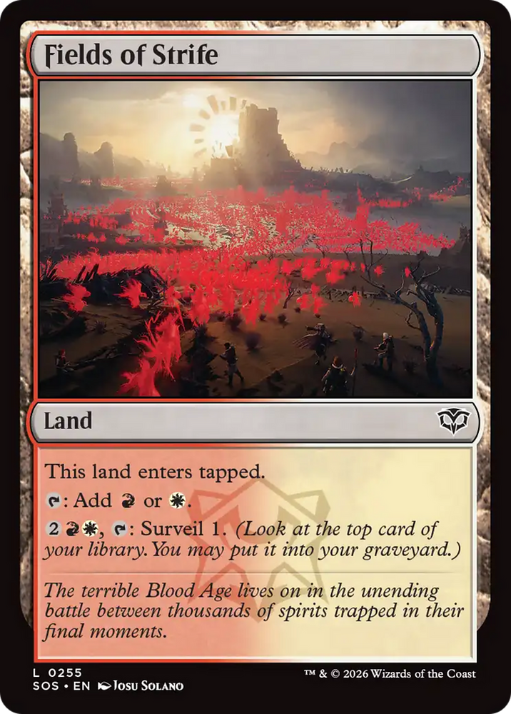 Fields of Strife [Secrets of Strixhaven] Magic: The Gathering