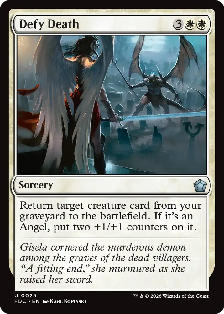 Defy Death [Foundations Commander] Magic: The Gathering