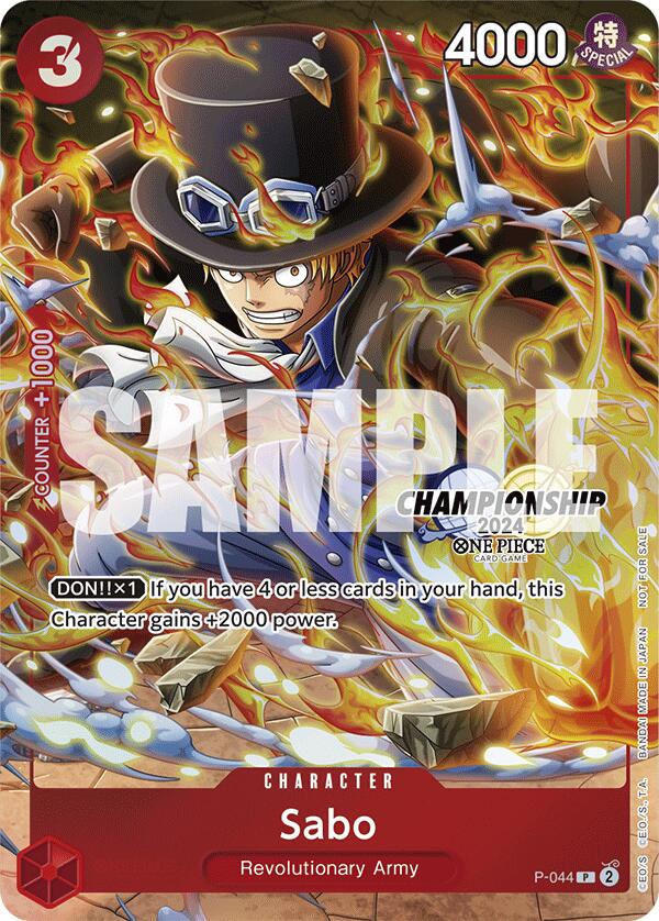Sabo (CS 2024 Event Pack Finalist) [One Piece Promotion Cards] Bandai