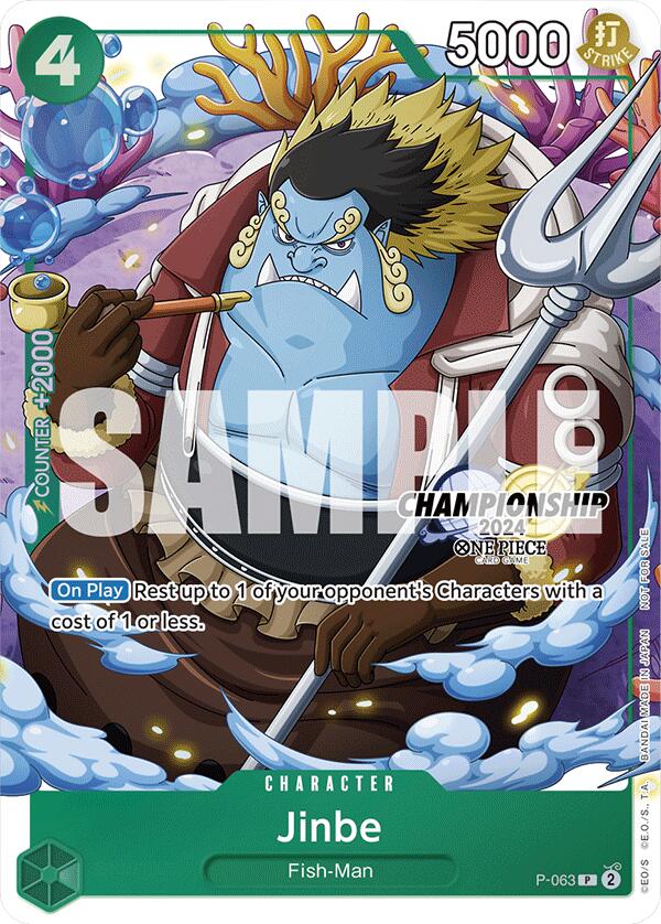 Jinbe (CS 2024 Event Pack Finalist) [One Piece Promotion Cards] Bandai
