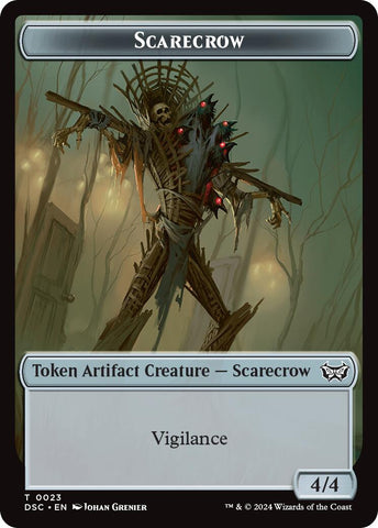 Beast // Scarecrow Double-Sided Token [Duskmourn: House of Horror Commander Tokens] Magic: The Gathering