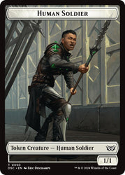 Human Soldier // Scarecrow Double-Sided Token [Duskmourn: House of Horror Commander Tokens] Magic: The Gathering