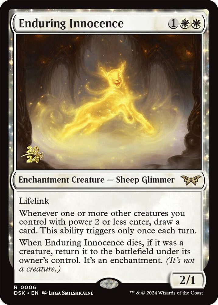 Enduring Innocence [Duskmourn: House of Horror Prerelease Promos] Magic: The Gathering