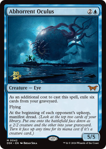 Abhorrent Oculus [Duskmourn: House of Horror Prerelease Promos] Magic: The Gathering